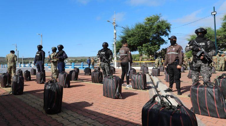 Carga de cocaína decomisada frente a las costas de Galápagos está valorada en USD 67 millones en Europa
