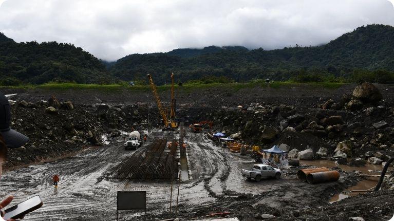 Así se protege a Coca Codo Sinclair, la hidroeléctrica más importante del país frente a la erosión regresiva del río Coca