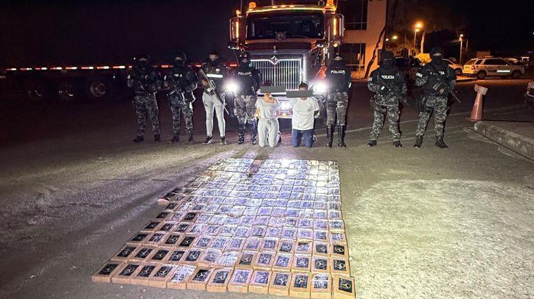 Imagen de la noticia: Droga valorada en USD 18 millones en Estados Unidos fue decomisada en Manabí