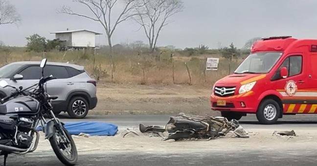 Muere motociclista en la vía Montecristi – Colisa