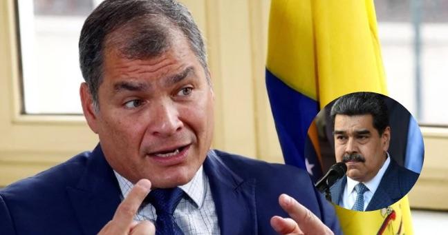 Imagen de la noticia: Correa defiende a Maduro y ataca a la justicia ecuatoriana