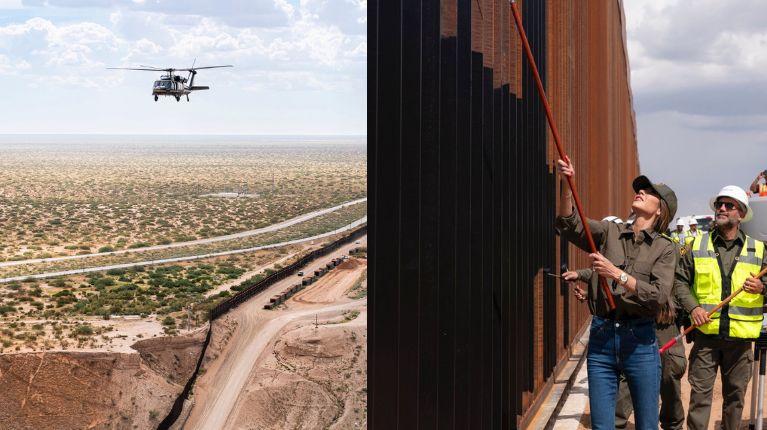 Muro fronterizo de Estados Unidos es pintado de negro para que se caliente y sea más difícil escalarlo