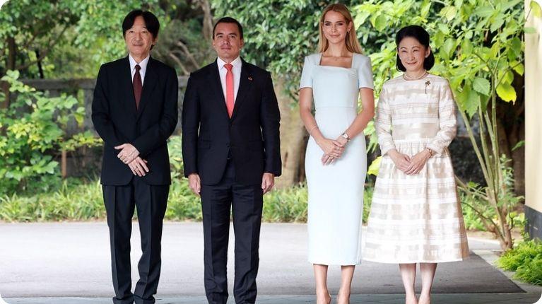 Daniel Noboa cerró su viaje a Japón con una audiencia con los príncipes herederos Fumihito