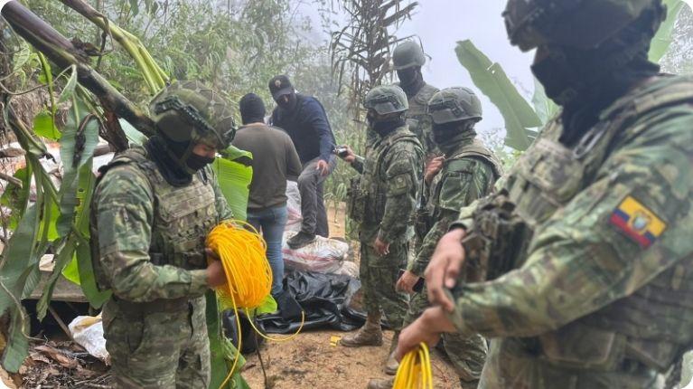 12 bocaminas fueron destruidas por el Ejército en la provincia de Bolívar