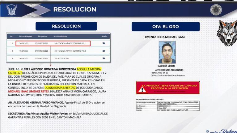 “Recapturamos a alias “Yoker”, asesino reincidente y objetivo criminal”, Ministro Reimberg