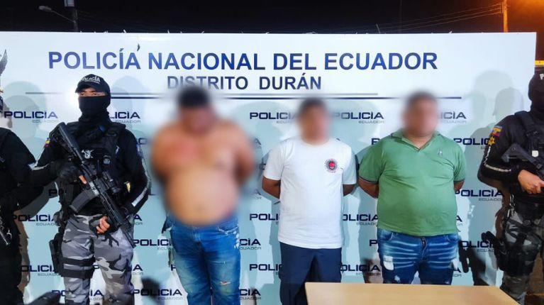Tres jóvenes liberados y tres sospechosos detenidos en Durán, Guayas