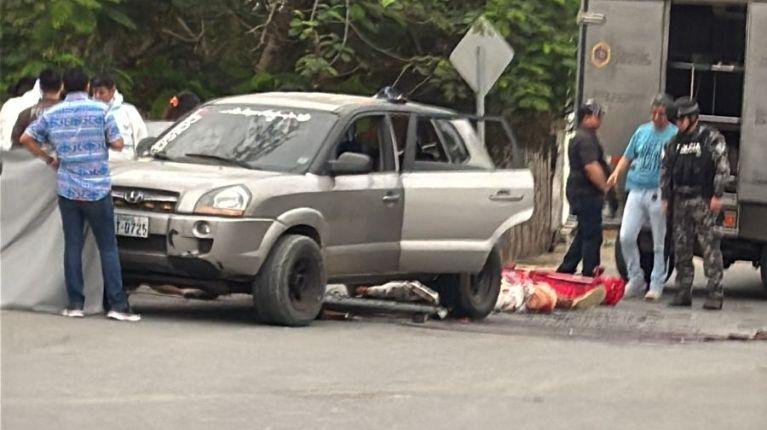 Cinco hombres fueron asesinados dentro de un vehículo en Crucita, Manabí