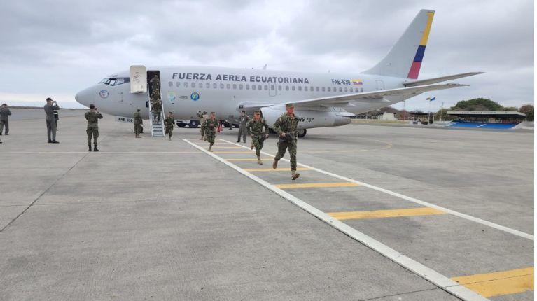 100 soldados llegaron a Manabí para reforzar las operaciones militares