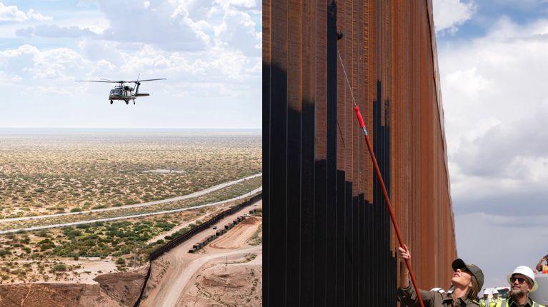 Muro fronterizo de Estados Unidos es pintado de negro para que se caliente y sea más difícil escalarlo