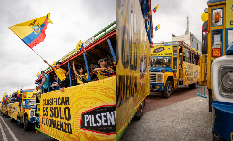 Pilsener celebró a La Tri con una gran chiva en su quinta clasificación al Mundial 2026