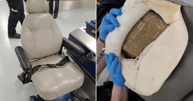Hombre fingió ser discapacitado y transportó 12 kilos de cocaína en silla de ruedas: aquí todos los detalles