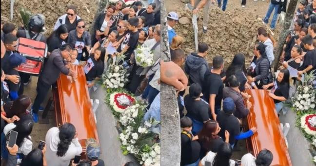 Imagen de la noticia: Repartidor cae en una tumba mientras entregaba flores durante un funeral