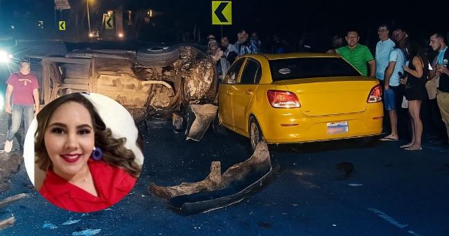Mujer fallece en triple choque en la vía Chone-Tosagua