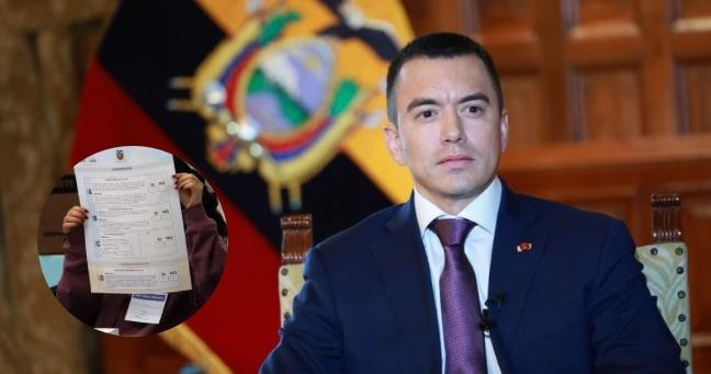 Noboa se pronuncia tras derrota del “Sí” y defiende su propuesta