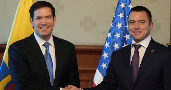 Estados Unidos agradece a Ecuador por apoyo contra el narcoterrorismo