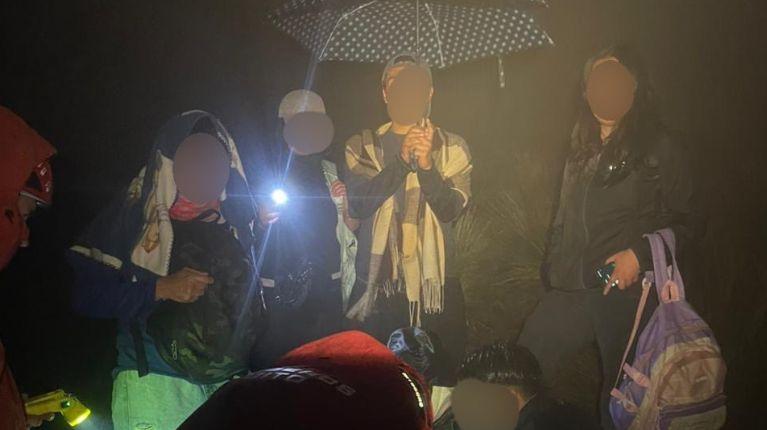 Seis personas fueron rescatadas en las faldas del volcán Rucu Pichincha