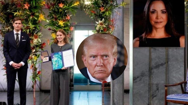 María Corina Machado quiere compartir su premio con Trump, pero el Instituto Nobel dice que no se puede