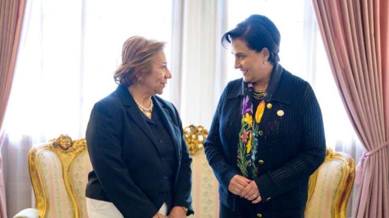 Las cancilleres de Ecuador y Colombia tuvieron un acercamiento en Panamá