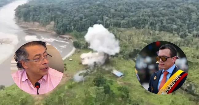 Petro insiste en bombardeo de Ecuador y reporta 27 cuerpos calcinados