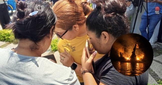 Se revelan detalles de barco incendiado con pescadores de Manta