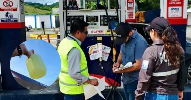 Video alerta sobre combustible contaminado en estación de Manabí 