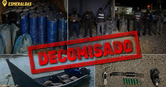 Imagen de la noticia: Desmantelan laboratorio de drogas en Esmeraldas