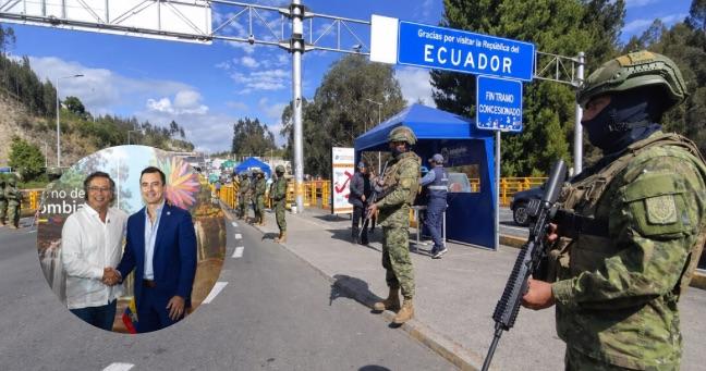 Noboa acusa a Petro por incursión guerrillera