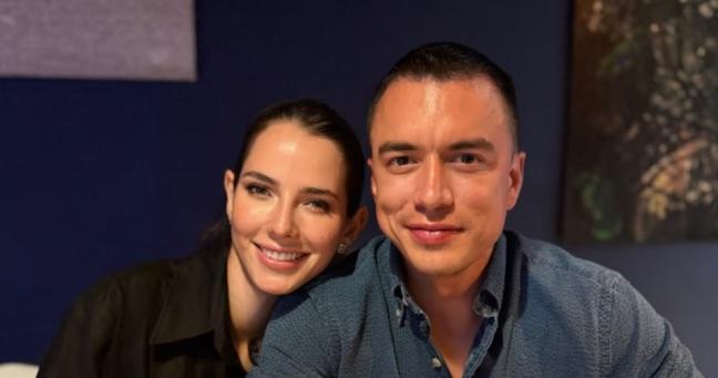 Noboa envía mensaje emotivo a su esposa por su cumpleaños