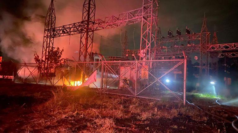 Incendio en subestación eléctrica de Vía a la Costa causó apagones