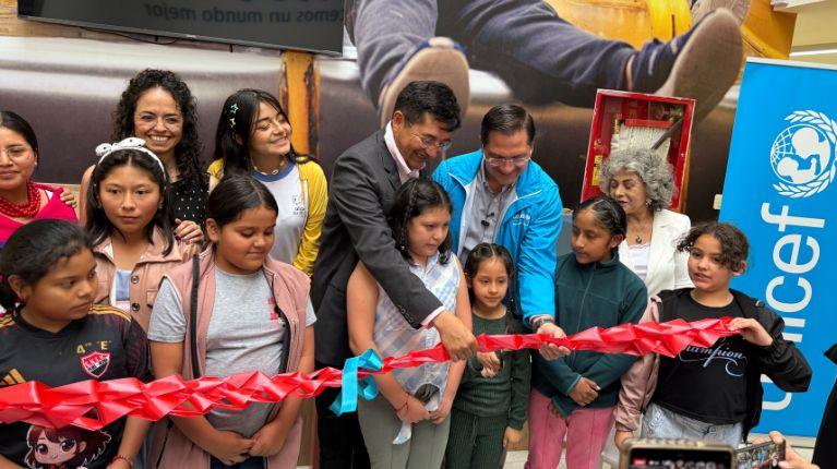 UNICEF y el Municipio de Riobamba inauguran el Espacio de Desarrollo Integral para la niñez y adolescencia 