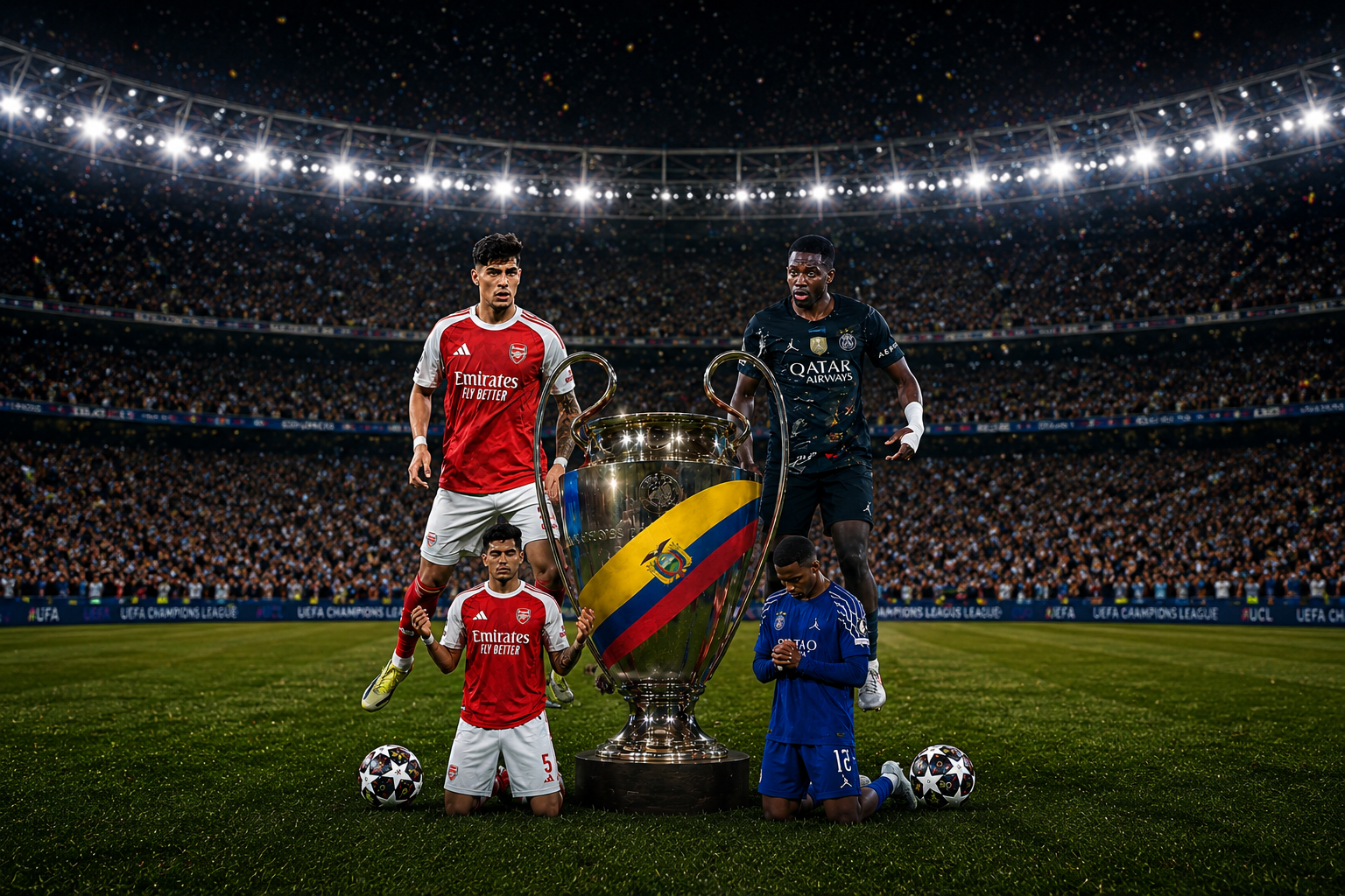 PSG y Arsenal disputan la Champions: Ecuador tendrá campeón