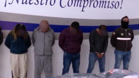 Policía desarticula banda que robaba a personas que salían de bancos en Ecuador