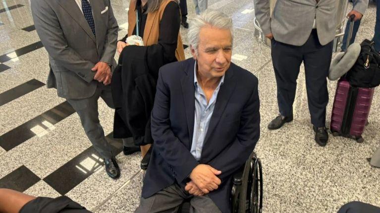 Lenín Moreno llega a Quito para audiencia del caso Sinohydro