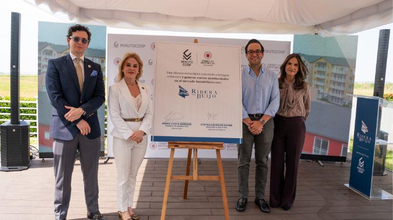 Minutocorp firma alianza estratégica con CasaPlan MotorPlan para proyecto inmobiliario Ribera del Buijo