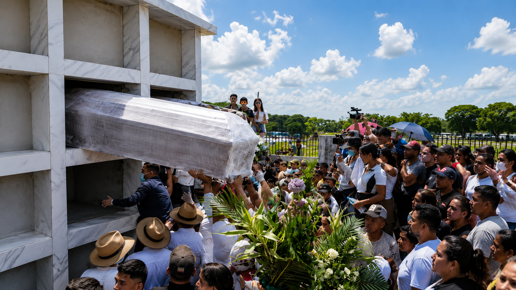 Último adiós a los ocho jóvenes asesinados en viaje a Milagro: así fue su emotiva despedida