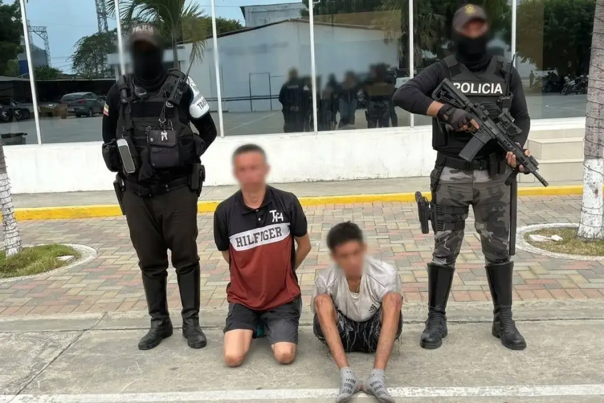 Frustran presunto secuestro en Manta, Manabí: dos hombres son detenidos con arma de fuego
