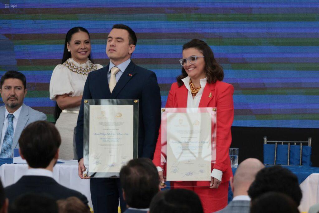 CNE frena revocatoria contra Daniel Noboa y María José Pinto: solicitudes son negadas por unanimidad