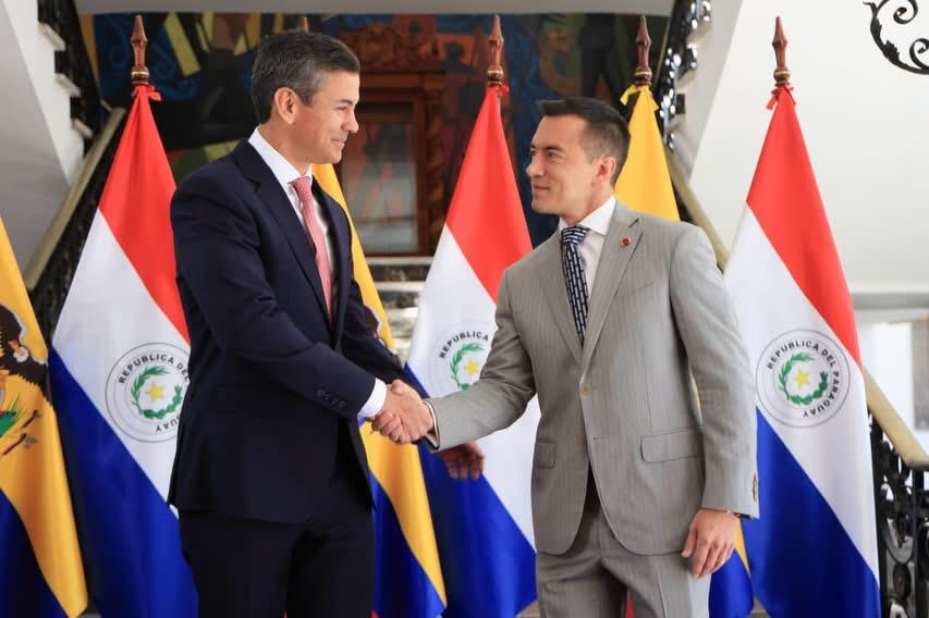 Imagen de la noticia: “Ecuador y Paraguay, el terror de Alemania, juntos”: Noboa y Peña firman acuerdos