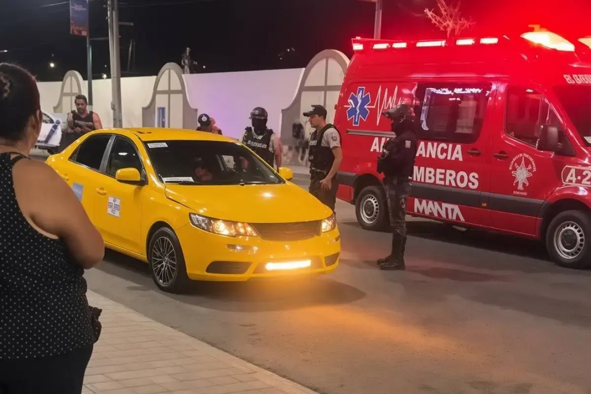 Imagen de la noticia: Otro taxista es atacado a tiros por sicarios en Manta, Manabí