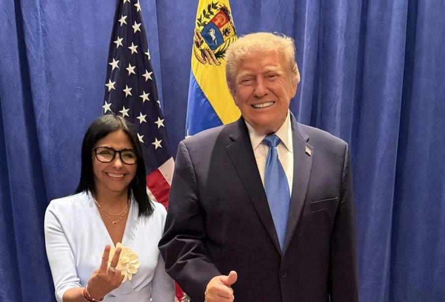“Histórico encuentro” entre Trump y Delcy Rodríguez, el primero desde la captura de Nicolás Maduro