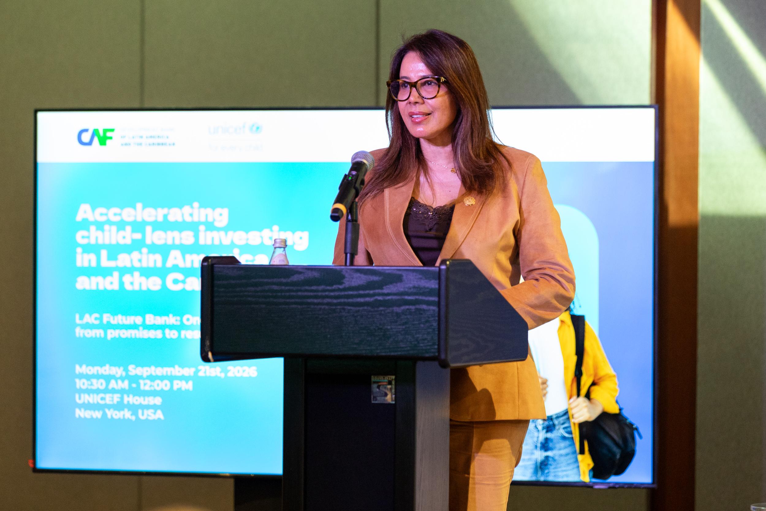 CAF marca el primer año de Banco Futuro LAC con casi 1.400 millones de dólares en iniciativas previstas guiadas por el Marco de Inversión con Enfoque en la Niñez de UNICEF