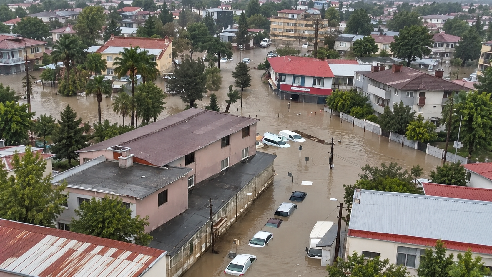 Inundaciones en Estambul: autobús queda bajo el agua