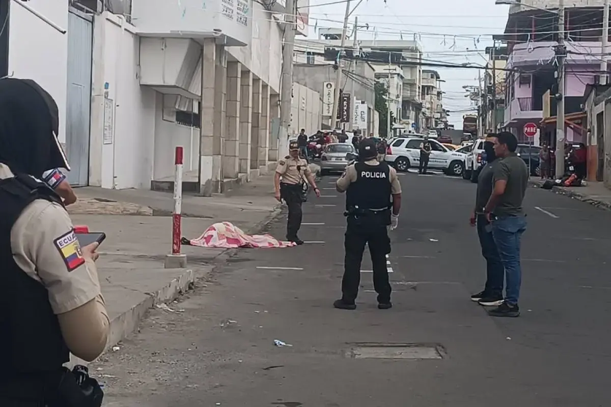 Ataque armado se registra en pleno centro de Manta, Manabí, este lunes 12 de octubre