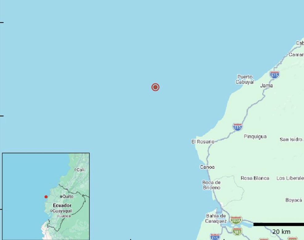 Temblor en Ecuador se registra este martes, 13 de octubre