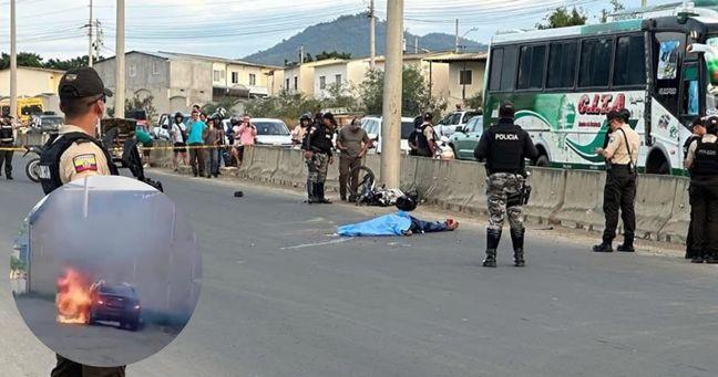 Imagen de la noticia: Ataque armado en Montecristi: interceptan a motociclista y hallan dos vehículos abandonados