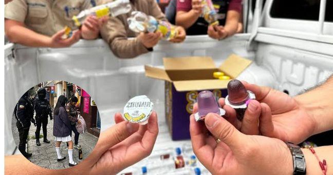 Imagen de la noticia: Decomisan gelatinas con licor vendidas cerca de colegios en Ecuador