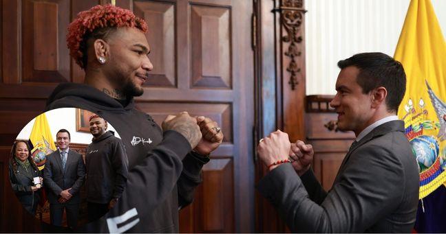 Imagen de la noticia: Daniel Noboa reconoce a Michael Morales por su trayectoria invicta en la UFC