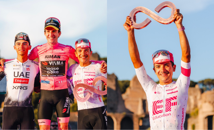 Imagen de la noticia: Richard Carapaz se quedó con el tercer lugar en el Giro de Italia 2025: esto ganó en premios