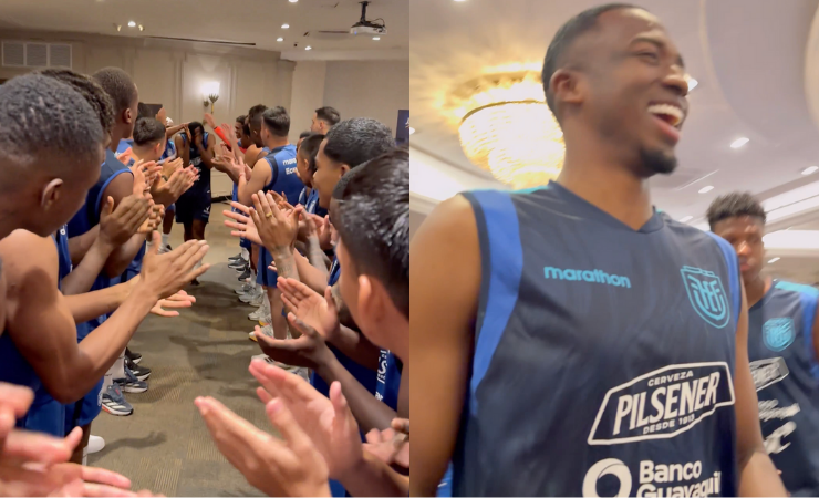 Imagen de la noticia: (VIDEO) La Tri homenajeó a Caicedo y Pacho con pasillo de campeones por sus títulos en Europa