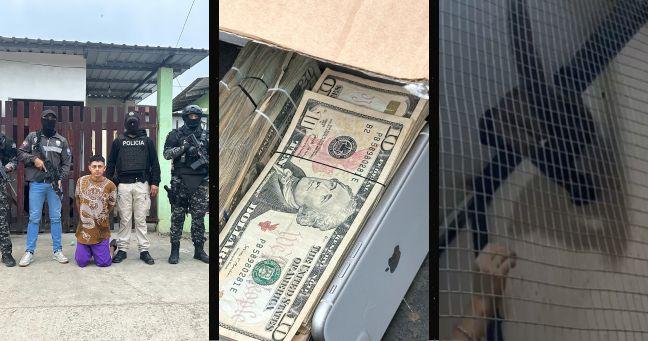 Imagen de la noticia: Otro golpe a los Choneros: detienen a presunto miembro con armas y dinero en Manabí